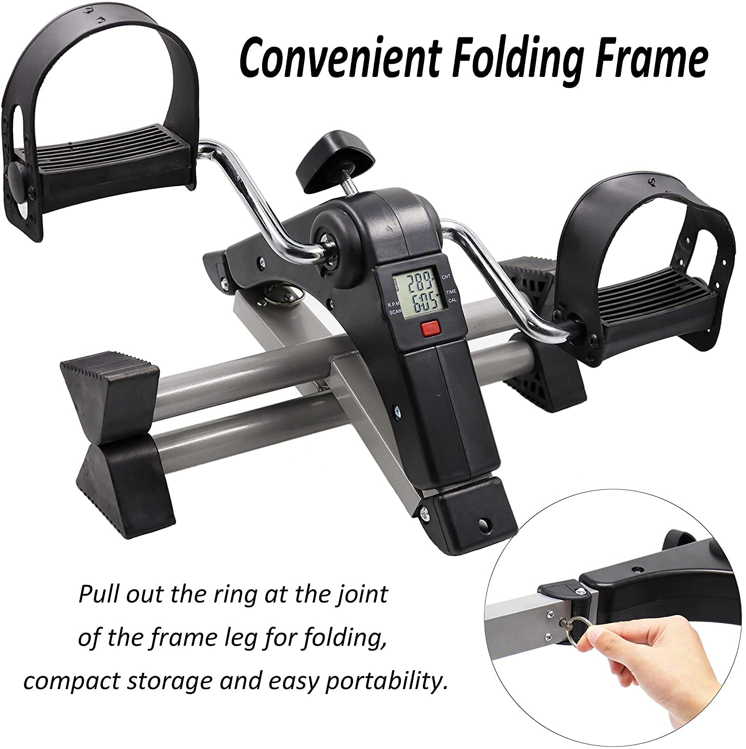 جهاز تمرين دواسة الدراجة قابلة للطي